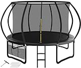 Devoko Trampolin Outdoor Ø 244/305/366/427 cm, vom TÜV Rheinland GS-Zertifikat, Kindertrampolin...