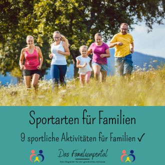 Sportarten für Familien - 9 sportliche Aktivitäten für Familien