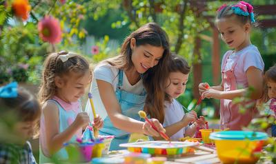 sommerferien kinder betreuung im garten
