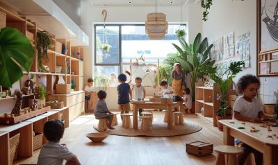 nachhaltigkeit im kindergartenalltag kindergartentisch aus holz