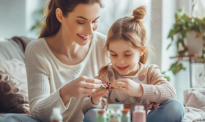 familien wellness nageldesign zuhause gemeinsam kreativ