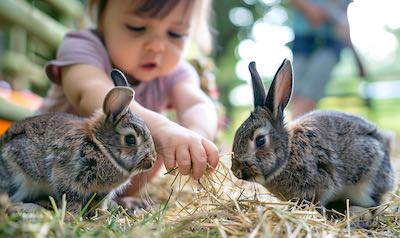 kaninchenhaltung kinder fuetterung innenhaltung