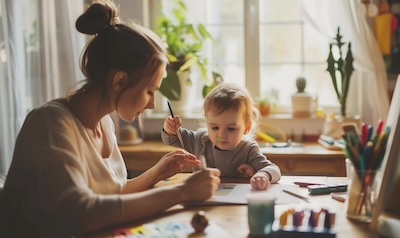 homeoffice tagesplan kind beschaeftigung eltern